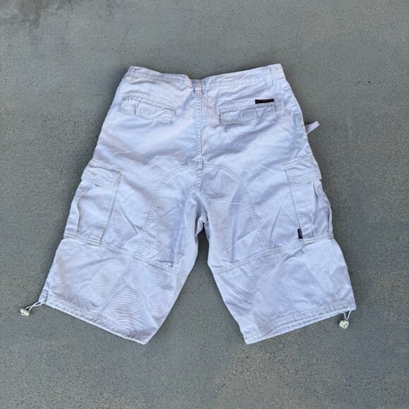 SouthPole VTG Mens Cargo Shorts Size 36 Tan 7 Pockets Y2K HipHop‎ Grunge Baggy - Picture 2 of 13